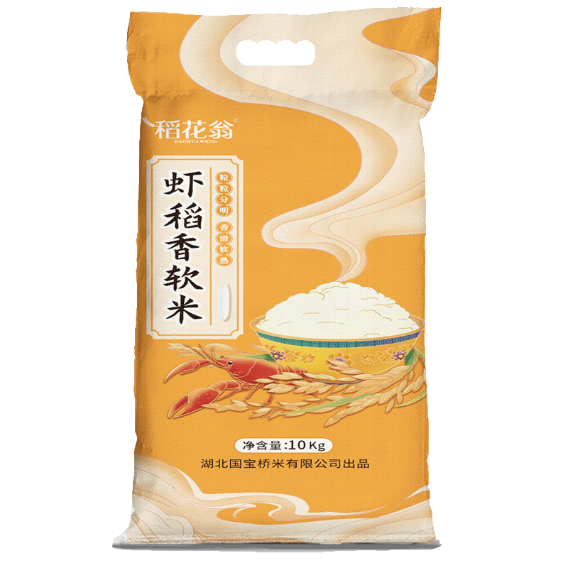 DAO HUA WENG 稻花翁 虾稻香软米 10kg