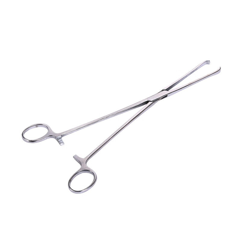 妇科手术用钳宫颈钳 钳类手术器械 牵拉固定子宫颈钳   医用不锈钢