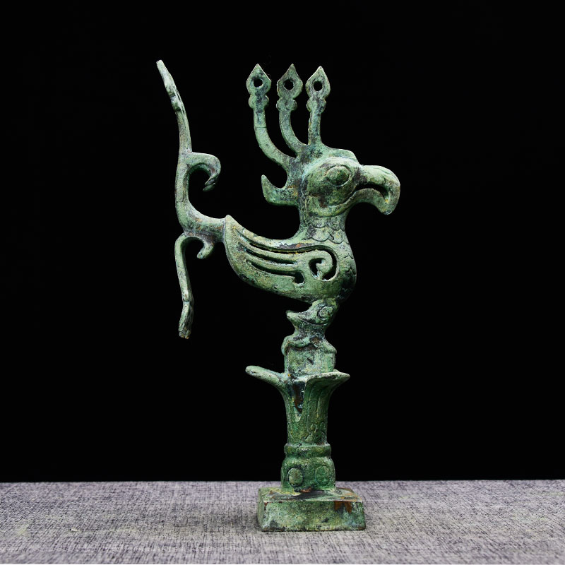 三星堆青铜纪广汉三星堆纪念品青铜立人像神鸟神树金面具古蜀青铜器