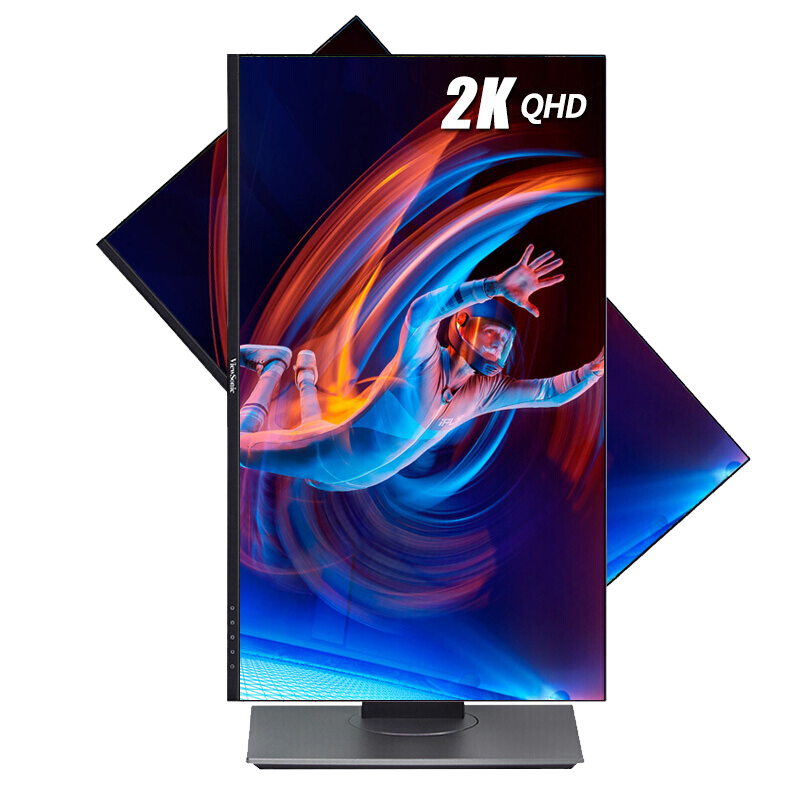 优派（ViewSonic） 23.8英寸2K显示器 窄边IPS面板 家用商务办公 爱眼滤蓝光不闪屏 升降旋转底座 支持壁挂 105%sRGB VX2480-2K-HD