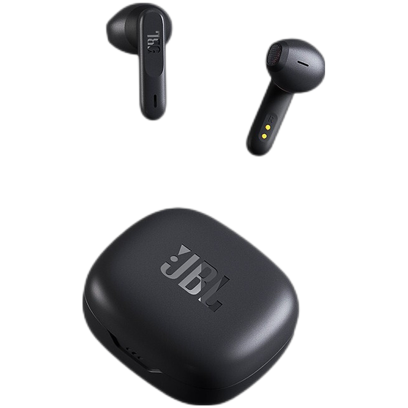 JBL WAVE FLEX真无线蓝牙耳机半入耳式麦克风通话降噪运动音乐耳机苹果耳麦 升级款黑色 环境感知 支持APP