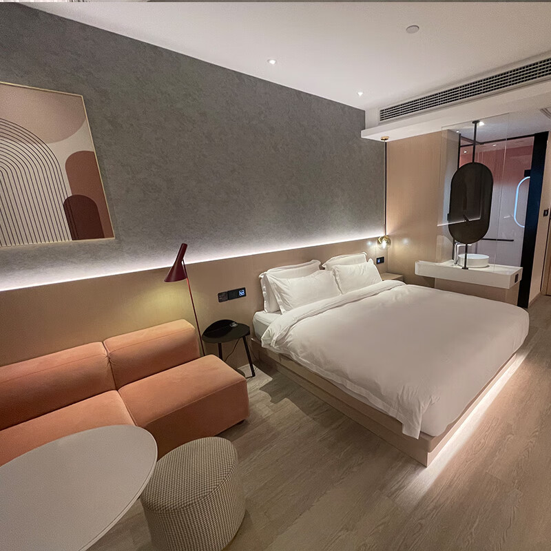 嘉菁衍酒店宾馆家具全套床定制翻新设计民宿电视框公寓客房标间双人床