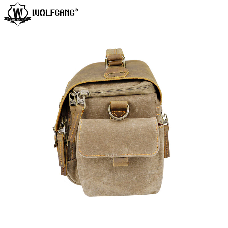 沃尔夫冈（WOLFGANG） 双肩背 单肩背 相机包 微单包 单反包摄影包 【DF-030小号单肩包】 佳能 尼康 索尼 富士单反/微单相机专用