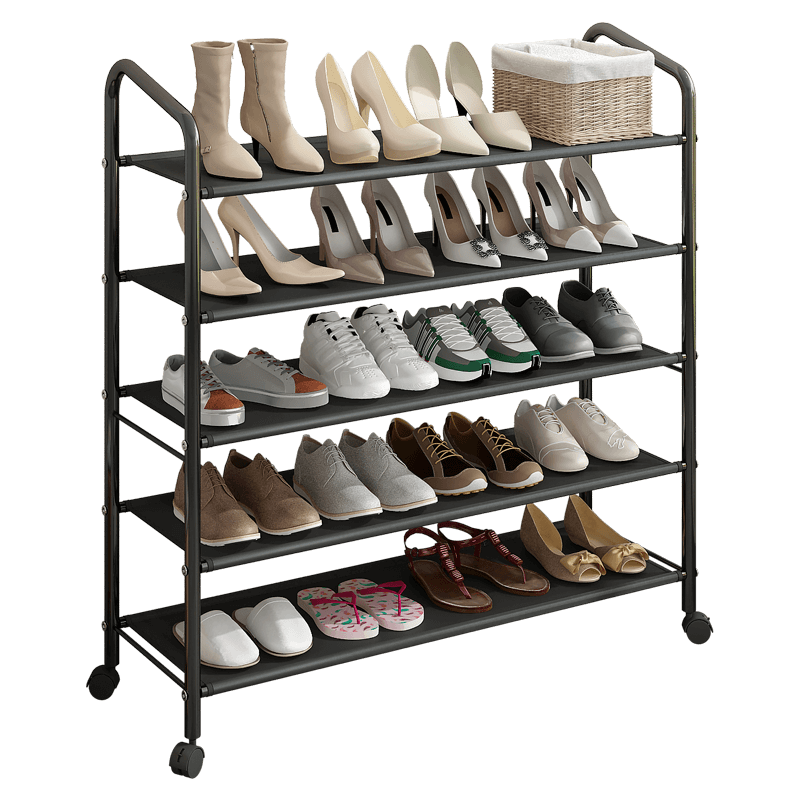 家丽人 鞋架家用多层简易鞋柜拖鞋架加固烤漆钢管可移动鞋子收纳架