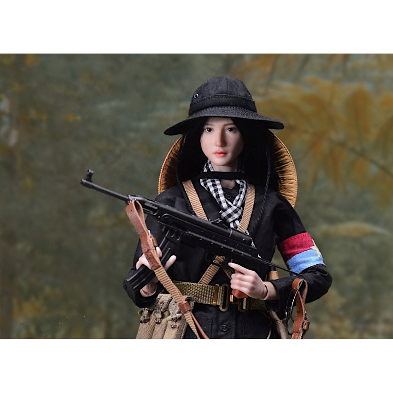 美女兵人手办ujindou越南1:6女兵人模型越共游击队 ud9006 女兵 顺丰