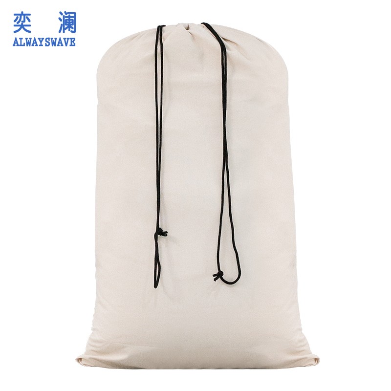 奕澜园艺农用打包 粮食绿植包装 米白帆布袋搬家快递物流编织袋子420g