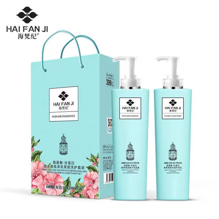莘护严选-海梵纪氨基酸丝蛋白奢养柔顺香水洗发露+奢养柔顺丰盈护 洗发露+护发乳(各800g)