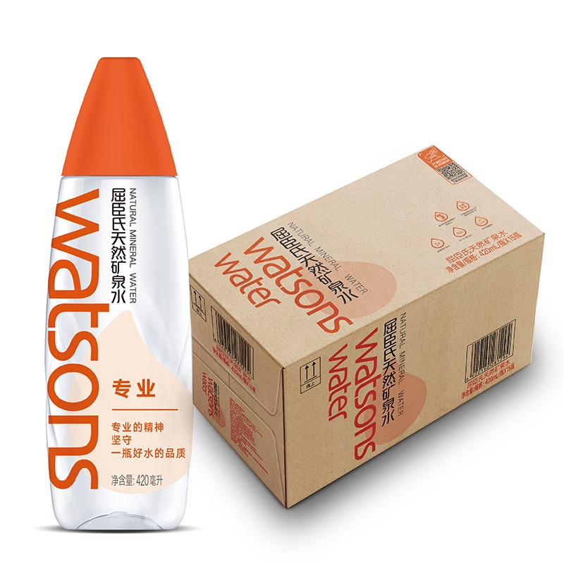 屈臣氏(watsons)梵净灵水饮用天然矿泉水 弱碱性 420ml*15瓶