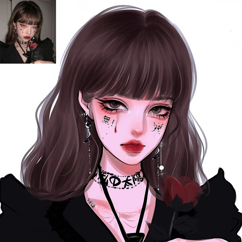 画像定制 手绘头像定制微信头像画情侣真人照片动漫画卡通设计原创