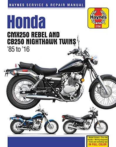 预订 Honda Cmx250 Rebel and Cb250 Nighthawk, 1985-2016 Haynes Repair Manual