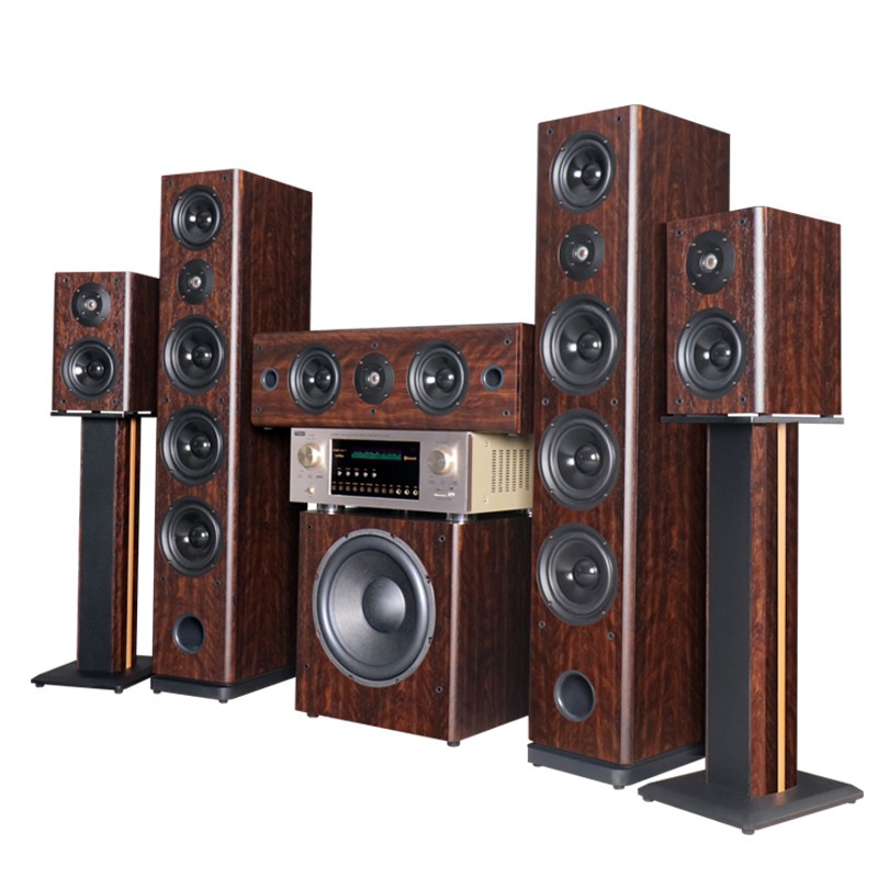 1家庭影院 蓝牙同轴光纤hifi音响 客厅落地大功率音箱 家庭音箱 中置