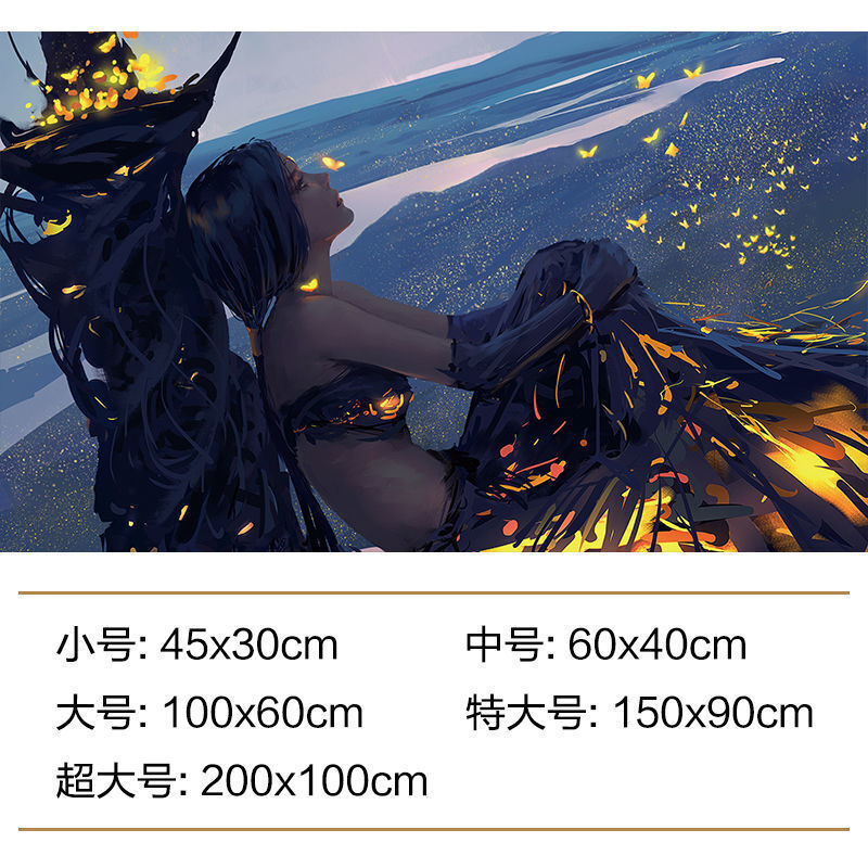 鬼刀海报wlop海报墙贴插画卧室宿舍超大出租房改造墙壁自粘 37-鬼刀