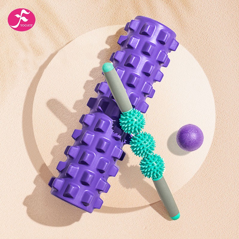 一梵(yogayf) 一梵狼牙棒泡沫轴瑜伽柱肌肉放松按摩滚轴滚背滚腿瑜伽
