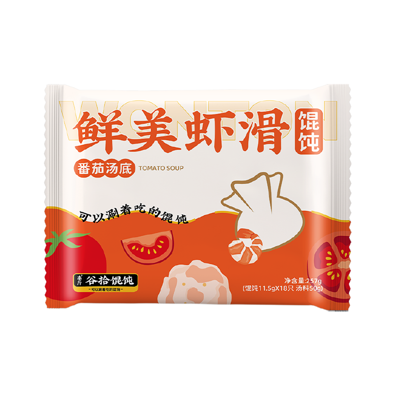 本斤谷拾番茄鲜美虾滑脆皮馄饨价格趋势及口碑评价|JD水饺馄饨价格走势