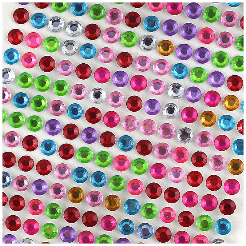 别样红儿童水晶钻石贴纸彩钻贴亚力装饰车钻贴幼儿园宝宝脸部彩妆贴