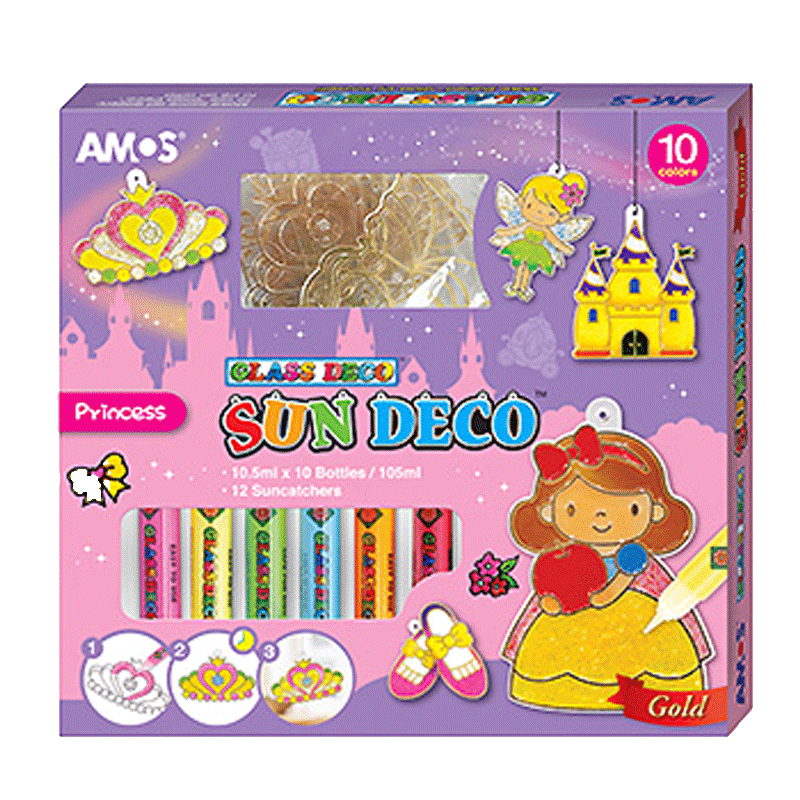 AMOS品牌免烤胶画套装：创意DIY儿童手工艺品