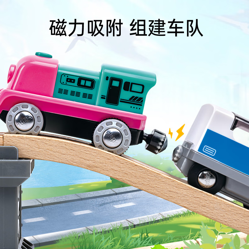 Hape�ֿ�ֱ�� ��ͷ��� E8490 ��ɫ�Ųʵ綯С��