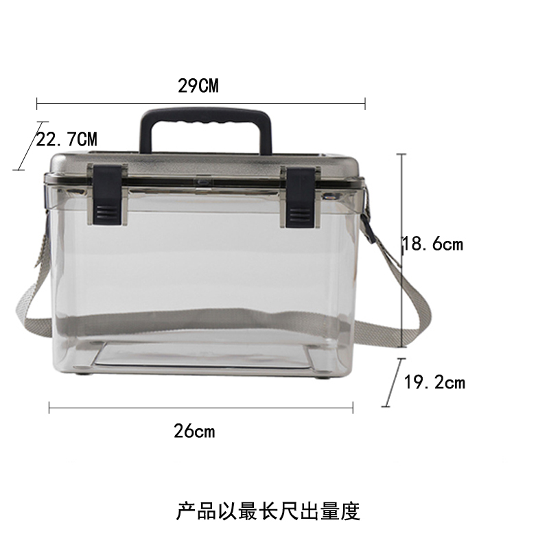 徕纳 防潮箱单反干燥剂电子器材相机镜头除湿防霉密封药材干燥箱 大号加厚版【配手提带】 防潮箱