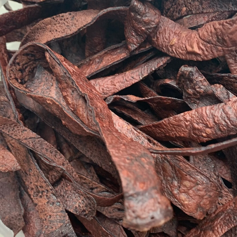 易碎面皮南部县特产火锅 炖粉条 2斤血皮干四川特产 风干猪血皮一斤