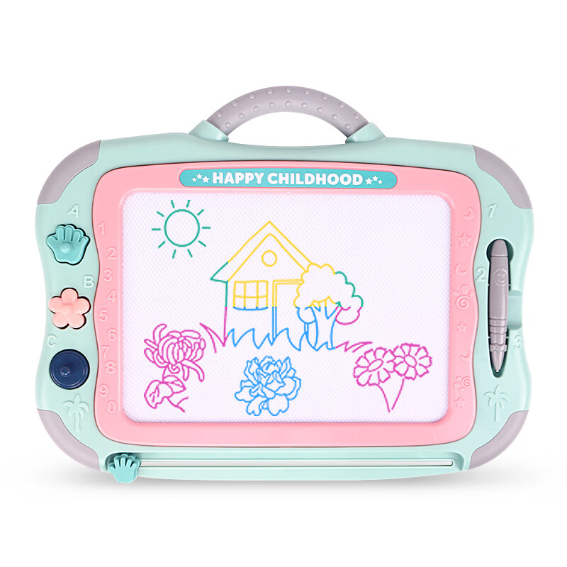 铭塔超大号磁性儿童画板玩具 男孩女孩婴儿宝宝 手写字板涂鸦板绘画架礼物