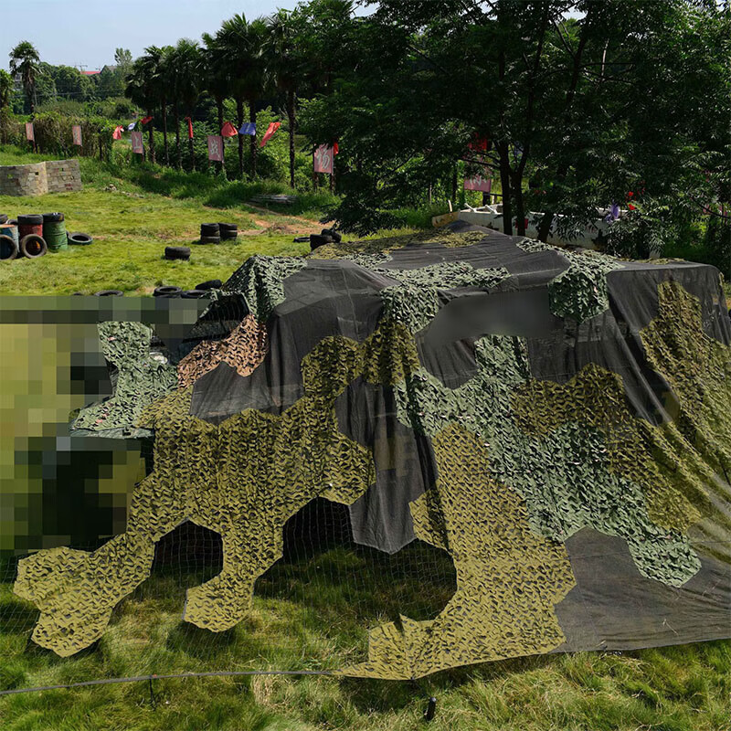 三匠防光学gwz140多波段植被型迷彩光学多波段伪装网防红外雷达遮障网