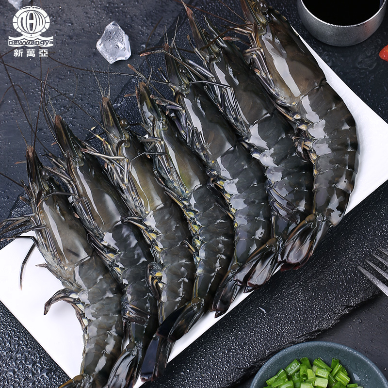 newwangya新万亚 国产大号黑虎虾400g净重 约14-17只 海鲜大虾 烧烤