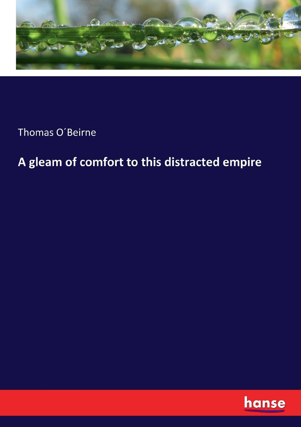 【预售 按需印刷】a gleam of comfort to this distracted empire