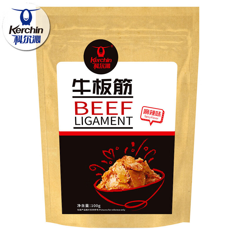 科爾沁袋裝燒烤麻辣味牛板筋內蒙古特產(chǎn)休閑零食小獨立小包裝 麻辣味