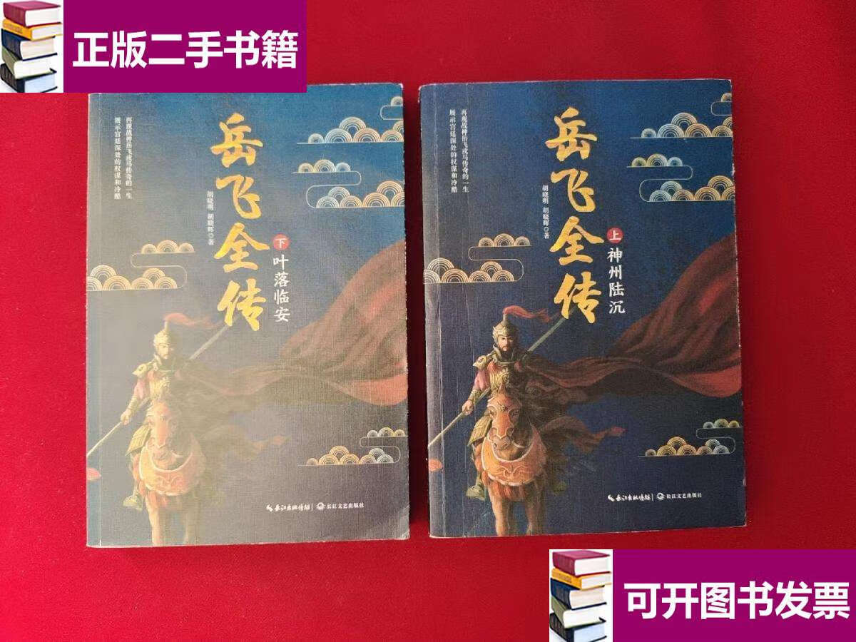 【二手9成新】岳飞全传(套装全二册)上下册 /胡晓明 长江文艺