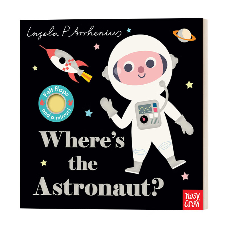 宇航员在哪里 纸板触摸翻翻书 绘本 英文版 进口英语原版书籍