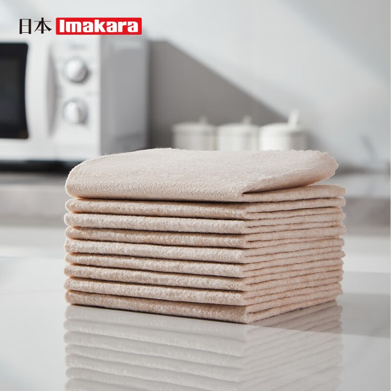 Imakara【甄选直发】丝瓜瓤抹布厨房洗碗布百洁布懒人刷碗布丝瓜络 丝瓜抹布-5片装