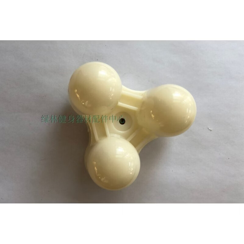 qtq按摩椅配件按摩枕按摩头腰部背部按摩轮 塑料按摩球配件 杏色 3头