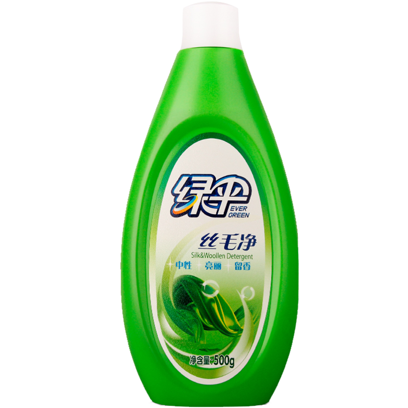 绿伞 丝毛净 丝质羊绒衣物清洁 养护秋冬洗护 中性留香 500g*3瓶