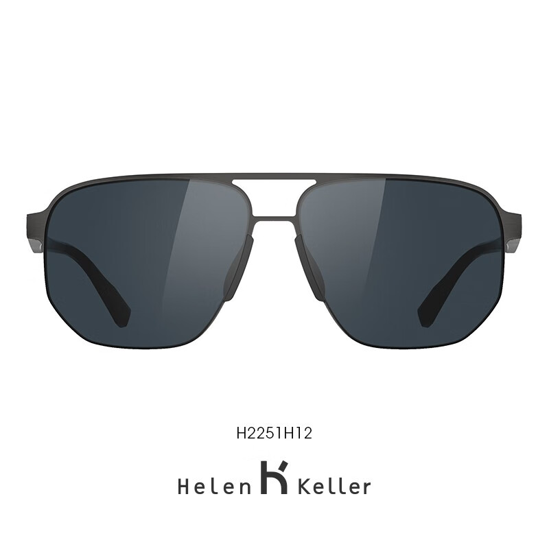 海伦凯勒(HELEN KELLER)骑行驾驶镜墨镜男士开车偏光太阳镜女H2251 H12