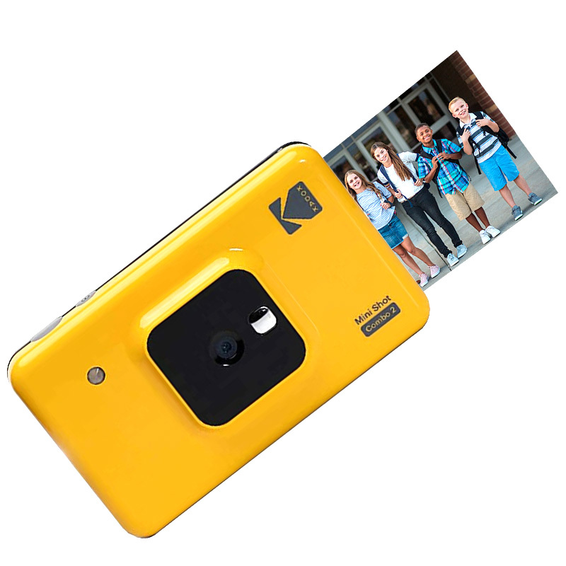 柯达(kodak)c210拍立得相机 黄灰(1000万 1.