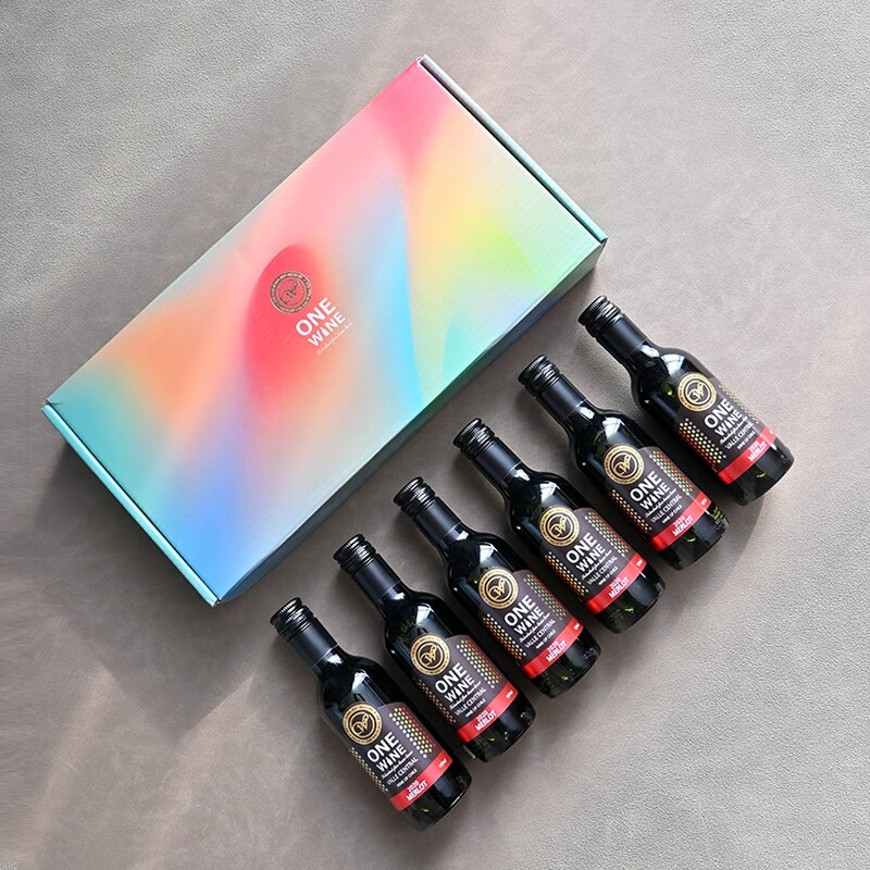 婉爱美乐智利婉爱 美乐干红葡萄酒小瓶187ml*6支 礼盒装 187ml*6