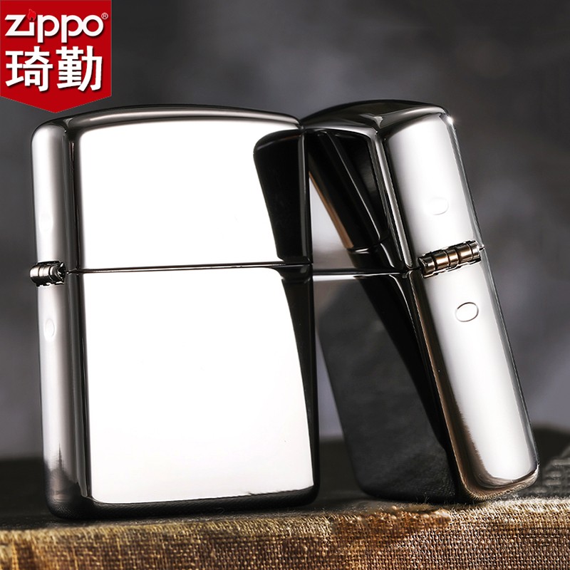 zippo之宝煤油打火机正版盔甲加厚镜子原装镜面人生官方原装送男士