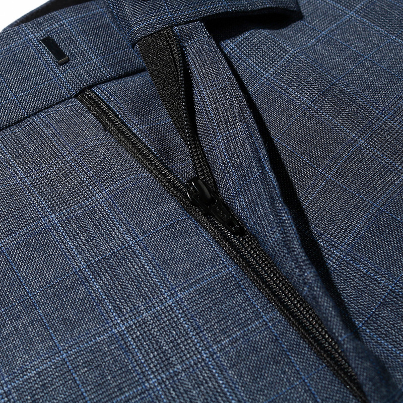 MAYOR男装Loro piana纯羊毛商务经典正装精品套装西服西裤 蓝灰色 165A (165/76A)