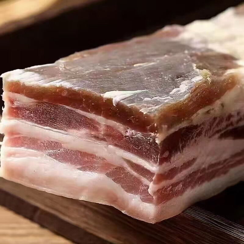 虎钢馋安徽皖南宣城宁国特产黄山咸肉家常菜刀板香1250g 五花腊肉刀板