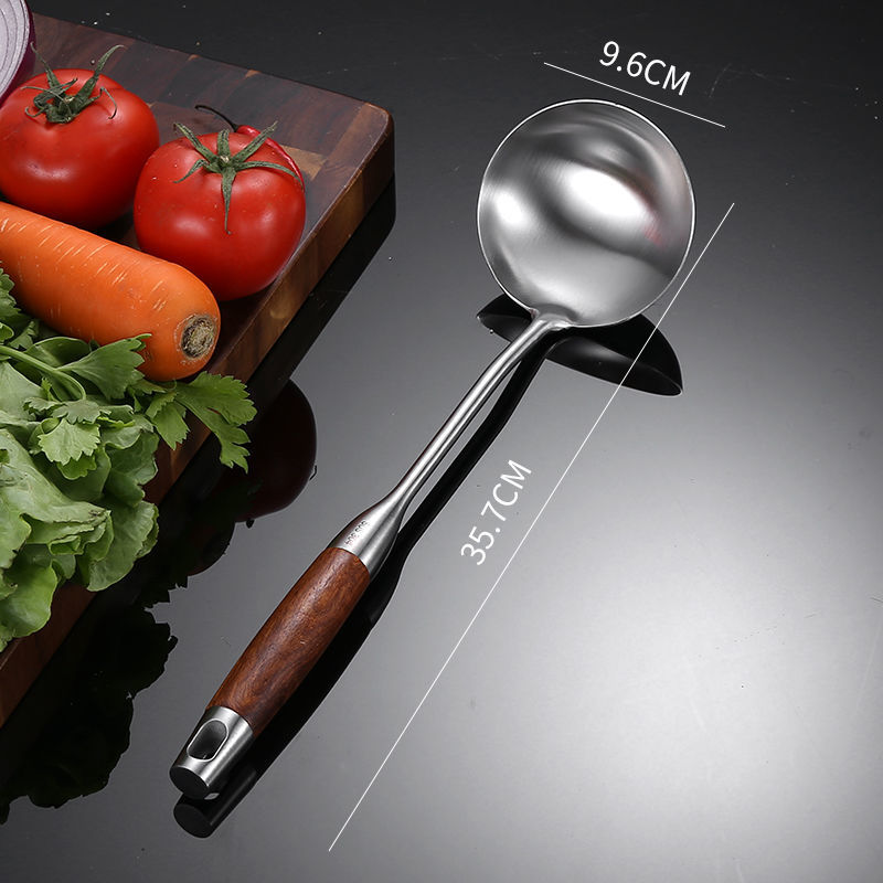 厨房烹饪用具304不锈钢锅铲勺子厨具家用勺炒菜铲子大漏勺汤勺防烫