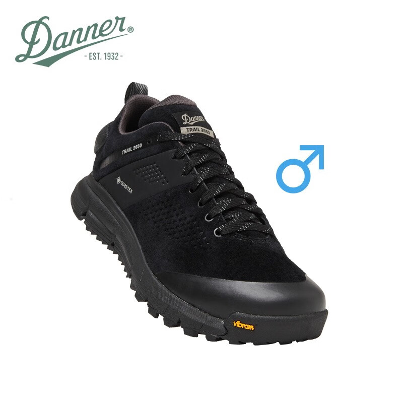 DANNER 丹纳黑武士限量Trail 2650 GTX低帮登山鞋徒步鞋防水防滑透气V底 61296-黑武士-男EE宽版 43