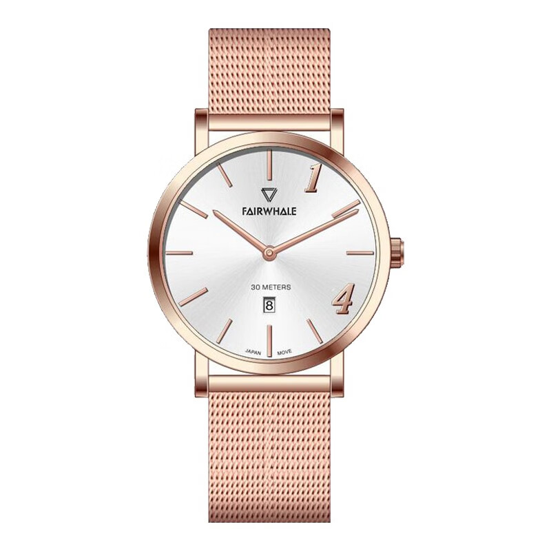 马克华菲(fairwhale)品牌情侣手表一对全自动简约气质防水石英表男女