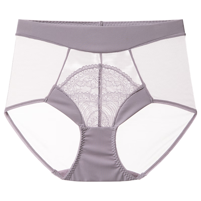 欧迪芬内裤收腹提臀底裆女士蕾丝亲肤透气高腰塑裤三角裤 XP3401