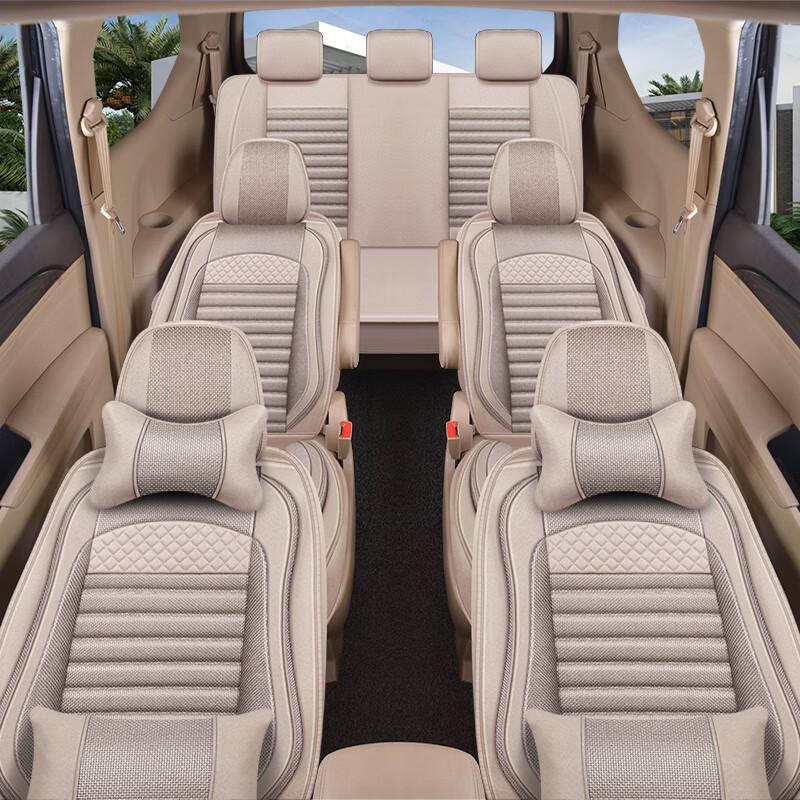 老垫家五菱荣光v荣光6407baf/b3/bf座套7七座专用面包车四季亚麻 五座
