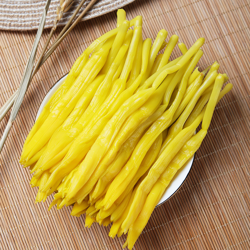 商用清水黄花菜新鲜凉拌菜盐水金针菜火锅串串麻辣烫无硫天然食材