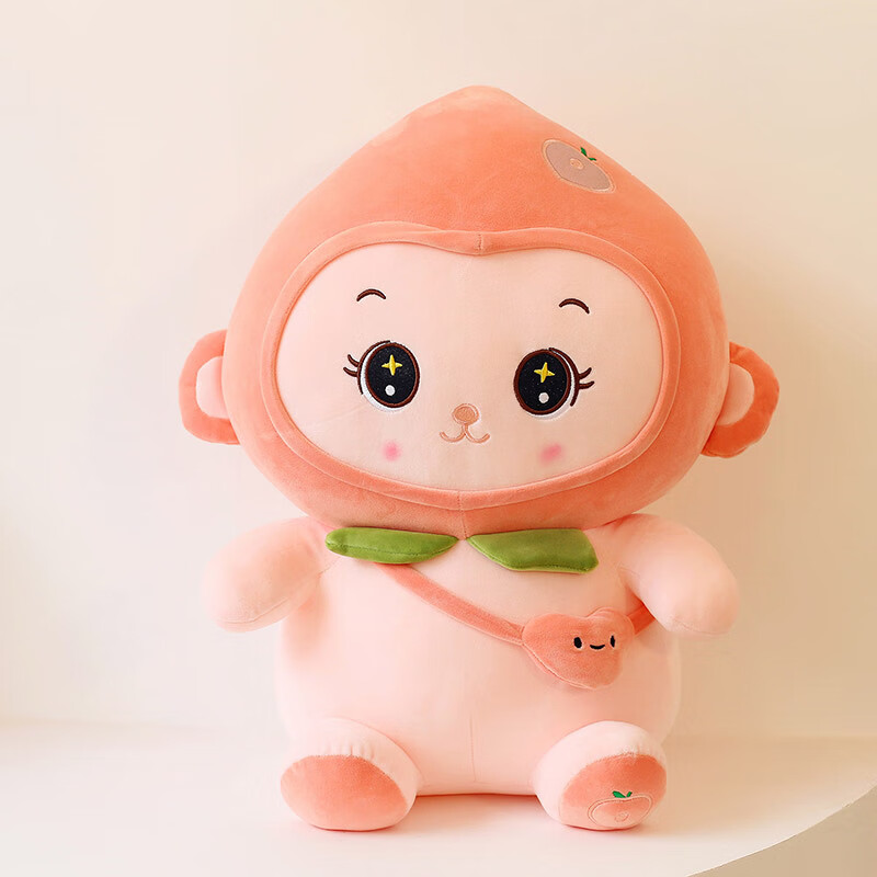 绿野客蜜桃小猴子公仔毛绒玩具布娃娃可爱抱枕超软女玩偶七夕情人节
