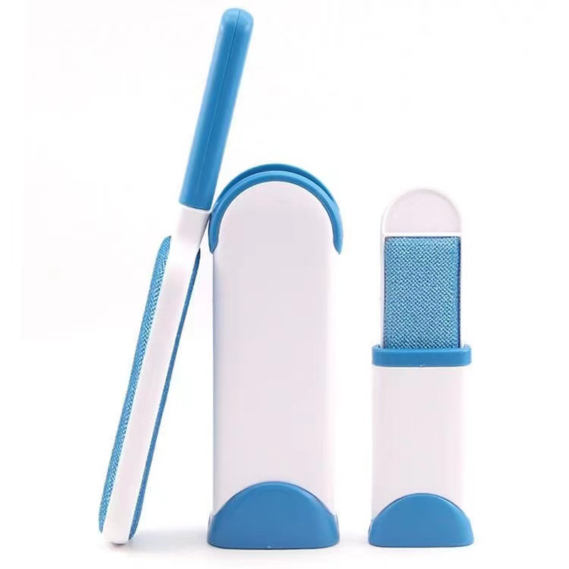 （1大1小）衣服去毛刷粘毛器宠物去毛刷器除毛刷除尘衣物静电黏吸沾粘毛神器套装 （1大1小）一个装