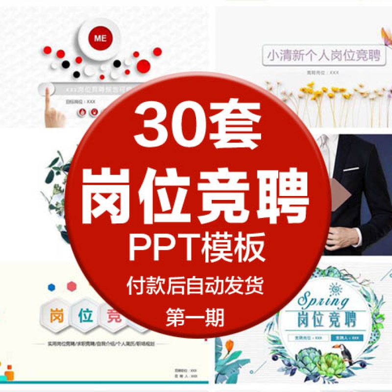 企业岗位竞聘工作职位汇报 应聘求职简历主管报告演讲动态ppt模板