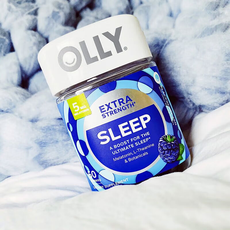 成人失眠倒时差 闪睡片 晚安糖 睡眠片 联合利华 olly睡眠软糖强化版
