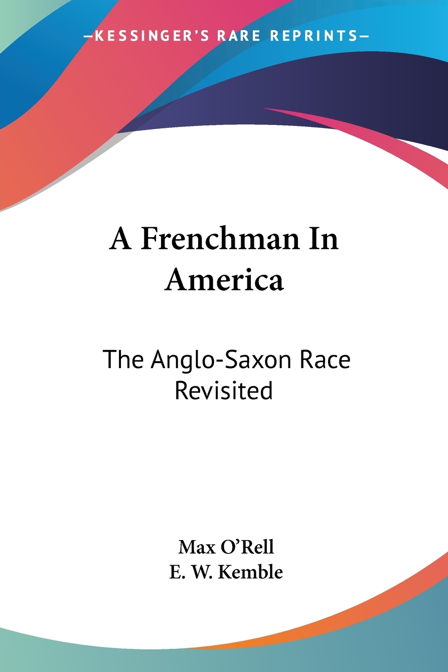 预售 按需印刷 a frenchman in america